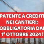 patente a crediti nei cantieri edili